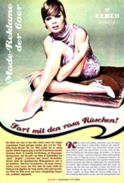 Modereklame der 60er.